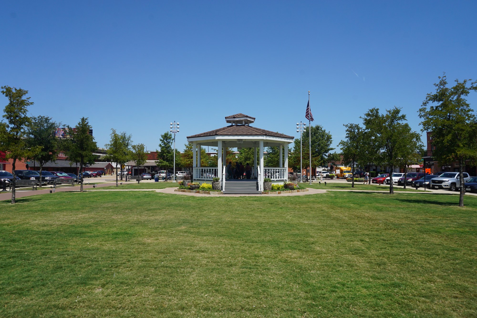 The gazebo and square in Carrollton (Taken on 20 July 2019)